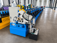 Machine de formage de tuyaux métalliques ronds entièrement automatique pour la production de gouttières, rouleaux en acier GCr15/aluminium pour les développeurs de bâtiments
