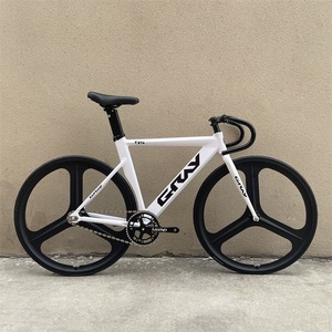 Bicicleta <span class=keywords><strong>Fixie</strong></span> GRAY con Rueda Delantera de 3 Radios 700C y Rueda <span class=keywords><strong>Trasera</strong></span> de Perfil Bajo, Neumático de Baja Resistencia a la Rodadura, Una Velocidad - Product Image 3