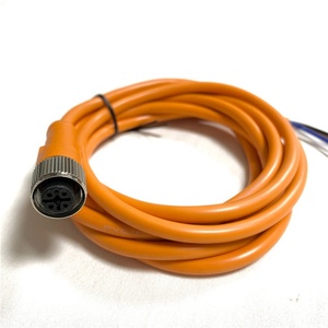 Câble de capteur extérieur M12 4 broches en laiton étanche IP67/IP68 <span class=keywords><strong>orange</strong></span> 2 mètres, mâ<span class=keywords><strong>le</strong></span>/femelle, certifié CE/ROHS, <span class=keywords><strong>prix</strong></span> de gros - Product Image 4