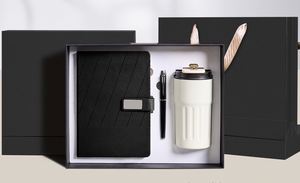 Wholesale Luxury Business Gift Set Custom Logo Stainless Steel Notebook Pen <b>Mug</b> Water Bottle 3-in-1 Office Supplies Bulk Set - Product Image 3