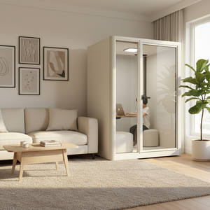 <span class=keywords><strong>Cabine</strong></span> de travail insonorisée modulaire haute performance OEM ODM ignifuge et acoustique pour bureaux de direction - Product Image 3