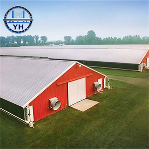 Bâtiment avicole préfabriqué à faible coût en structure acier pour poulets <span class=keywords><strong>de</strong></span> chair et poules pondeuses - Product Image 2
