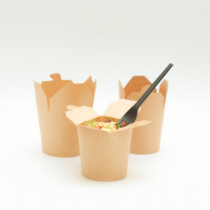 Khách Hàng In Ấn Cấp Thực Phẩm Tùy Chỉnh 8Oz 16Oz 26Oz 32Oz Giấy Kraft Mì Takeaway Bao Bì Hộp - Product Image 6