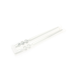 SET DI 2 CANDELLE ARGENTATE DIAMETRALMENTE CIRCULARI 2.2 - Product Image 1