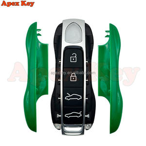 Étuis de clés de remplacement de haute qualité, vert foncé, magnifiques, pour Porsche, avec autocollants pour la création de cadres photo artistiques - Product Image 4