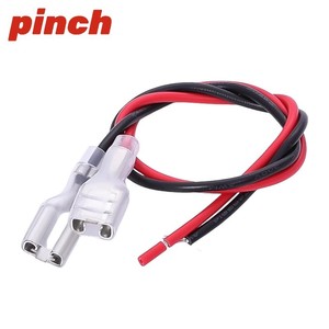 Bloque de terminales con resorte de compresión para cable de 2.8, 4.8, 6.3 mm, de una o dos extremidades, rojo y negro, para conexión de arnés de cableado electrónico - Product Image 2