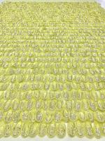 Tissu en tulle perlé 3D brodé à la main pour robe de soirée de créateur 2026