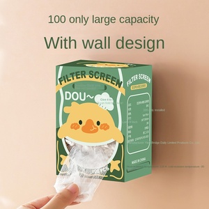 <b>Kitchen</b> Filter <b>Net</b> Disposable Lam Material Sewer Garbage Pocket 100 Boxed Packaging Floor Drain Vegetable - Product Image 2