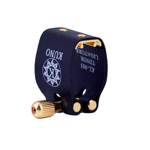 Ligadura de cuero <span class=keywords><strong>KUNO</strong></span> para saxofones alto soprano tenor barítono con accesorio para instrumentos musicales - Product Image 1