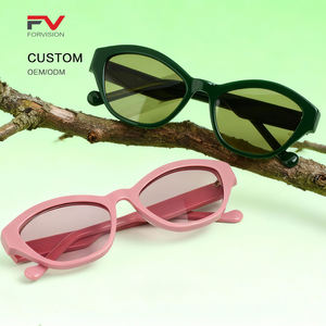 Dayanıklı Vintage Oval Şekilli Düz Renkler UV400 CR39 Dayanıklı Lens Uyumlu Parlak Asetat El Yapımı Güneş Gözlüğü - Product Image 1