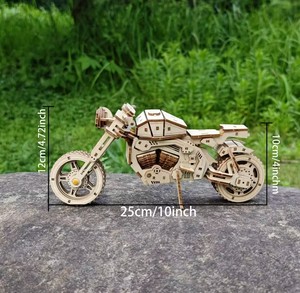 <span class=keywords><strong>Puzzle</strong></span> en <span class=keywords><strong>bois</strong></span> 3D de conception personnalisée, <span class=keywords><strong>moto</strong></span> de rue, cruiser urbain, <span class=keywords><strong>puzzle</strong></span> pour collection de motards, souvenir - Product Image 4