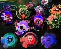 Anneaux à LED pour Halloween Fidget Spinner Jouets lumineux Cadeaux pour Halloween Party Favors Treat Bags