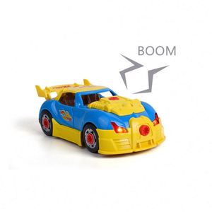 Juguete de Carreras, Kit de Construcción, Coche Desmontable con Herramienta de Perforación, Luces y Sonidos, Regalos STEM para Niños y Niñas, Modelo RC - Product Image 4