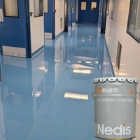 Peinture pour sol en ciment GMP antidérapante et résistante à l'usure, auto-nivelante, couleur sable époxy pour parking, immeuble de bureaux, atelier