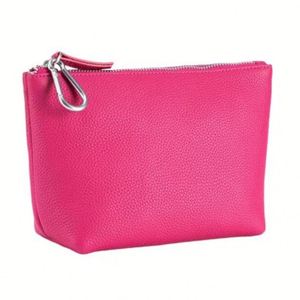 Custom Logo for Waterproof Fashion PU Leather Lightweight Portable Zipper Cosmetic <b>Bag</b> Makeup Pouch for Women Travel - Product Image 1