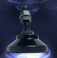 Patins anti-vibrations robustes, base de nivellement en fonte réglable en hauteur pour machine-outil