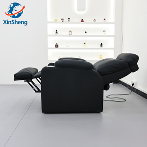 Chaise pivotante de coiffeur réglable électrique Confortable et simple Magasin de pédicure de salon de manucure Applicable Le cuir peut s'allonger à plat - Product Image 3