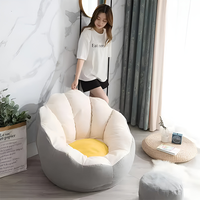Hochwertige Weiche Wohnzimmer-Sofas, Moderne Indoor-Sitzsackgarnitur, Sessel-Sitzsack-Set