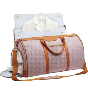 Sac de voyage week-end BSCI Factory, sac de sport convertible avec compartiment à chaussures et bandoulière amovible pour homme - Product Image 1