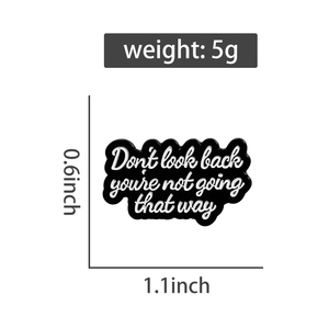 Intéressant Cold Blague Proverbes Épingles En Émail Personnalisé Drôle Énonciations Collection Broche Noir Punk Épinglettes Bijoux Accessoires - Product Image 6
