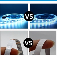 Bande lumineuse LED RGB BUYWIN, étanche, PVC IP65, 12V/24V, SMD5050, 60 LED/m, 5M, dimmable, Ra80, garantie 2 ans