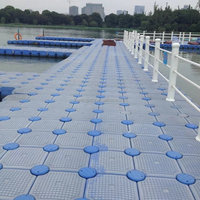 Ponton marin en HDPE 500x500x400mm pour plateforme flottante et protection de bateau