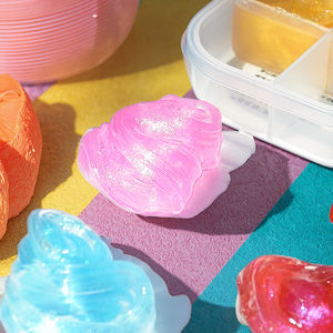 Boîte à <span class=keywords><strong>Slime</strong></span> en Latex à 4 grilles Multi-Texture Jouet anti-stress Sensory Fidget Putty pour enfants adultes Vente en gros - Product Image 4