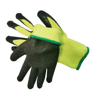 Guantes de Trabajo de Seguridad para Invierno con Recubrimiento de Látex de Goma, Resistentes, con Logotipo Personalizado, Acrílico, Felpa, Verde Concreto, con Palma Recubierta - Product Image 4