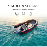 Planche de surf électrique gonflable innovante Jetboard Charcoal Scarlet pour débutants, sûre et idéale pour les sports nautiques de loisirs