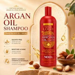 Moisture and Shine Argan Oil <b>Shampoo</b> Gently Cleanses and Strengthens Textured Curly Coily Hair 20 oz - Product Image 6