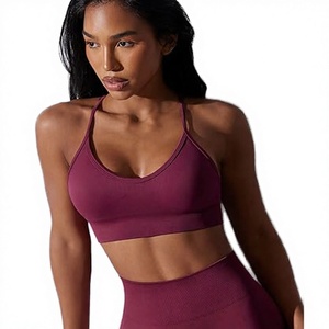 Haut de sport sans coutures pour femme, grande taille, soutien dorsal, haute performance, maintien élevé, respirant, séchage rapide - Product Image 3
