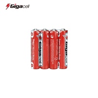 Pile R03 AAA Zinc-Carbone 1,5V Super Heavy Duty avec gaine en PVC pour système de charge, jouets, durée de vie 3 ans