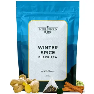Personalizzare il pacchetto di tè biologico a base di erbe energetiche per la frutta limone zenzero piccante tè nero