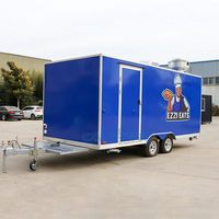 Remorque de nourriture bon marché de cafés DOT BBQ chariot de nourriture vérifié USA 20 pieds mobile camion de nourriture de crème glacée remorque pizza avec cuisine complète