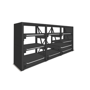 Sistema de Estanterías Fami, Pared Lateral Ar, 1100x2210 mm, Gris Oscuro RAL7000 - Product Image 3