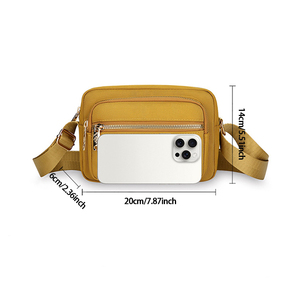 OEM可以定制新款奢华女包，复古斜挎包和时尚多层小方包 - Product Image 4