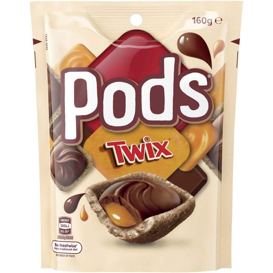 Twix, молочные закуски, конфеты, 160 г с хрустящей вафли, сливочный молочный шоколад, идеально подходит для перекусов на ходу