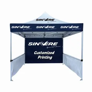 Quảng Cáo Logo ngoài trời nhôm 10x10 Tán lều triển lãm sự kiện marquee gazebos tán bật lên tùy chỉnh in lều