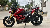 Haojuea DR250 250cc Naked Streetbike Rojo Dorado con Horquilla Invertida y Freno de Disco Doble ABS