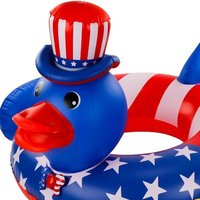 Anneau de natation gonflable en PVC en forme de canard pour les fêtes de plaisir et de plage
