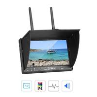 Moniteur FPV LT5802D 7 pouces LT5802S 5.8G 40CH avec rétroéclairage LED, batterie intégrée et écran LCD TFT pour multicoptère