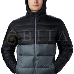 Custom Made Design High Quality <b>Men</b> Puffer Jackets Winter Fashion Solid Hooded Casual Warm Puffer Jacket for Adults Winter Wear - Product Image 3