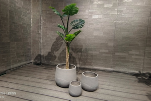 Lot de pots de fleurs en fibre de verre durables et légers de 10 pouces pour bonsaï, écologiques, capacité 20L, pour orchidées et jardinage au sol - Product Image 4