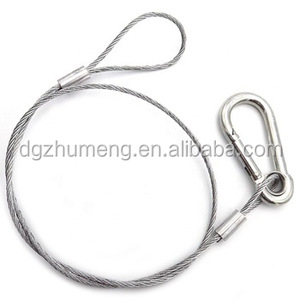 Pabrik langsung kawat baja tahan karat tali <span class=keywords><strong>Sling</strong></span> kabel perakitan galvanis mengangkat manufaktur AISI ASTM pemotongan las - Product Image 1