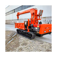 Grue sur chenilles en caoutchouc, prix d'usine chinois, grue montée sur camion