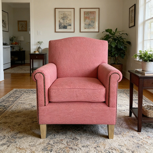 Meilleur <span class=keywords><strong>Fauteuil</strong></span> <span class=keywords><strong>Club</strong></span> Classique Durable pour la Maison, avec Structure en Bois Massif et Revêtement en Velours/Lin/Cuir Véritable, Idéal pour la Détente - Product Image 1