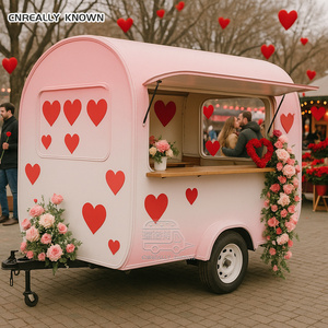 OEM Aluminum & Stainless Steel <b>Towable</b> Mobile Hot Dog Carts Fast Food Truck Concession Food Trailer for Sale - Product Image 1