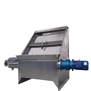 Separador de sólido-líquido inclinado de acero inoxidable para procesamiento de estiércol de animales Máquina de deshidratación de estiércol de vaca