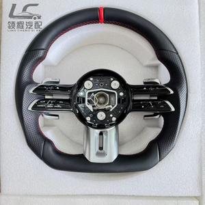 Volant sport en cuir et fibre de carbone de haute qualité pour <span class=keywords><strong>Mercedes</strong></span>-Benz W205/W206/W213/W463/G63/C63/E63/A45 - Direct usine - Product Image 3