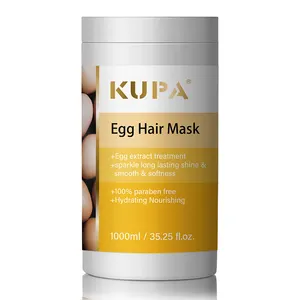 Kupa Factory Price Organic Egg Yolk Extract Food Ingredient Hair Treatment Restore Fluffy Brightening Hair Mask